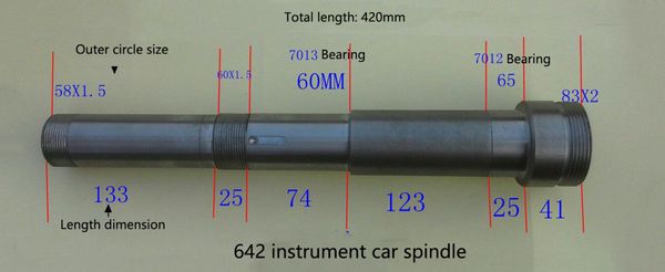

620/625/632/642/640/650 instrument lathe spindle, accessories