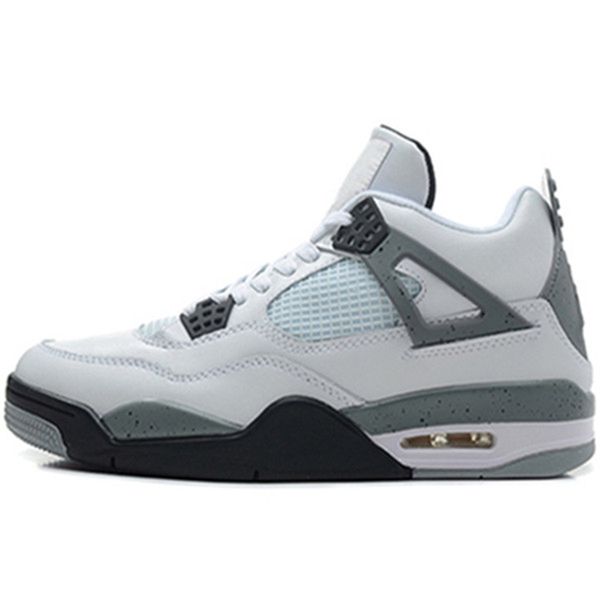 

2020 new 4 black white blue low men basketball shoes sports 4s sneakers fashion trainers size 7-13 #770