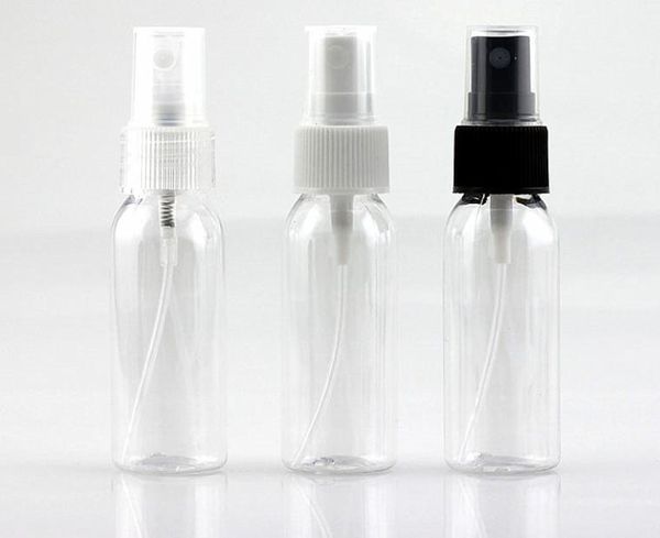 Mini plástico 30ml Transparente pequeno frasco de spray vazio para maquiagem e cuidados com a pele recarregáveis ​​garrafa SN4320