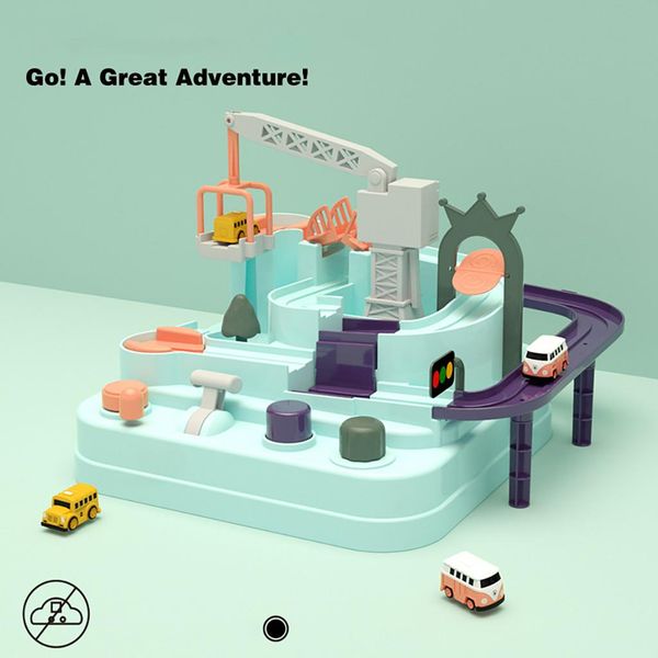 

1 компл. дети автомобиль приключенческая игра пик через таможню инерциальный автомобиль железнодорожный автомобиль головоломка набор трек иг