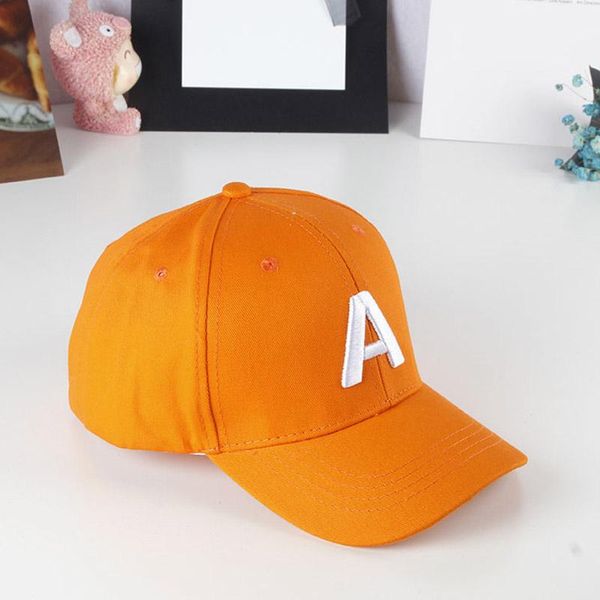 

new letter boy girls baseball cap summer sun hat adjustable baby cap kids children caps casquette enfant fille garcon sppot, Yellow