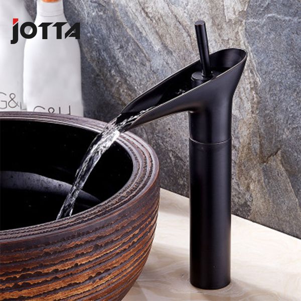 

all copper taiwan black ancient faucet waterfall faucet black washbasin and cold
