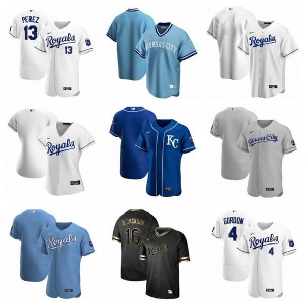 

custom name number royals jersey whit merrifield jorge soler alex gordon hunter dozier ian kennedy danny duffy 2020 kansas city stitched, Blue;black