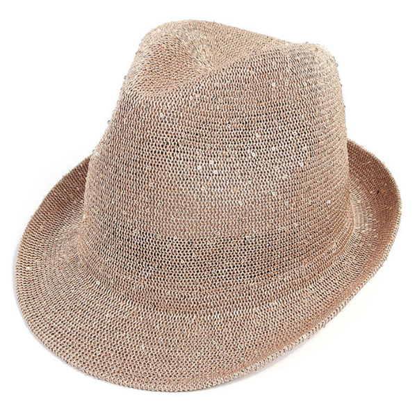 

wide brim hats summer mesh sequin glitter jazz hat knit light breathable fedora beach fashion street dance, Blue;gray