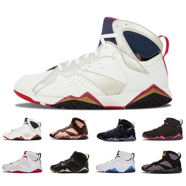 

Olympic Air Jordan retro 7 7s Men Basketball Shoes 7 Sweater Ray Allen raptro Charcoal Trainers Athletic Men Sports Sneakers