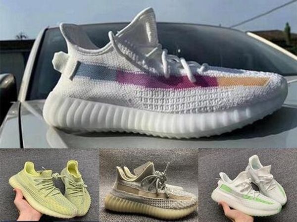 

mens kanye west running shoes v2 glow star reflective vanta lundmark antlia synth reflective clay designer basketball sneakers white black