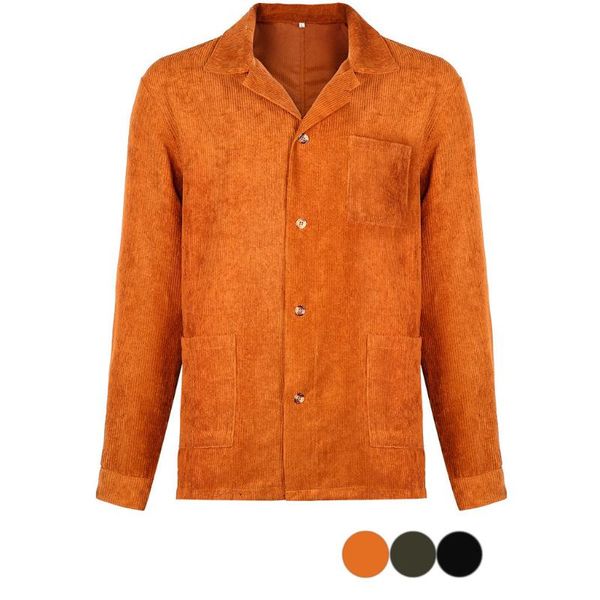 

men's shirts mens autumn fashion shirts casual long sleeve solid corduroy casual blouse boys men shirt 2020, White;black