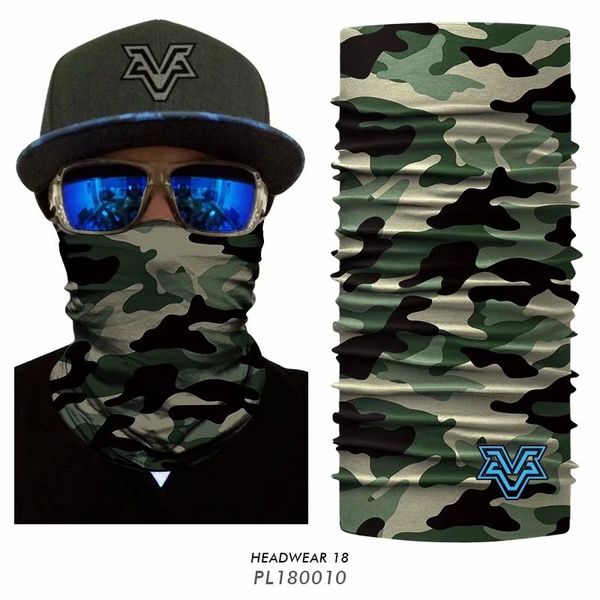 

3d sunscreen quicky-drying camping hunting bandanas face cycling mask scarf head bandana neck cover for men women, Black