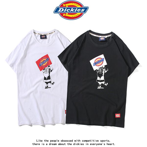 

dickies women mens designer t shirts 100%cotton short sleeve t shirt summer letter printing mens tee couples wear