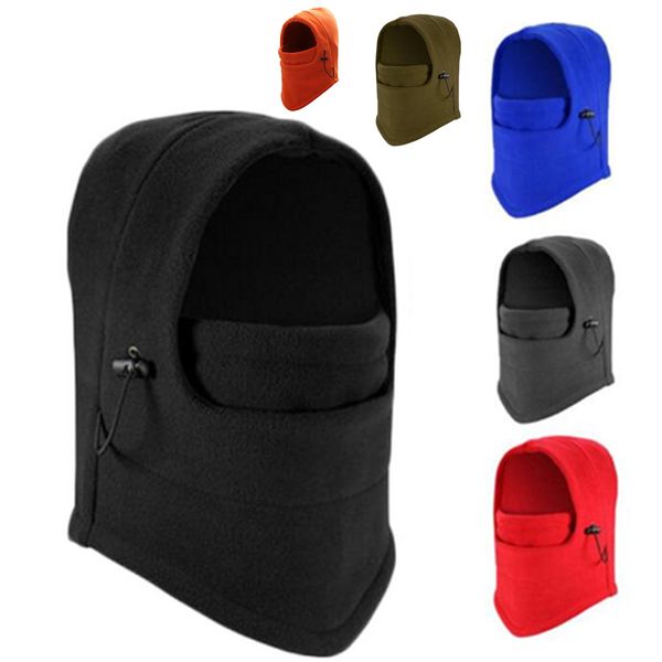 

thermal fleece ski balaclava hat hood bike wind ser face mask men neck warmer winter fleece motorcycle neck helmet cap