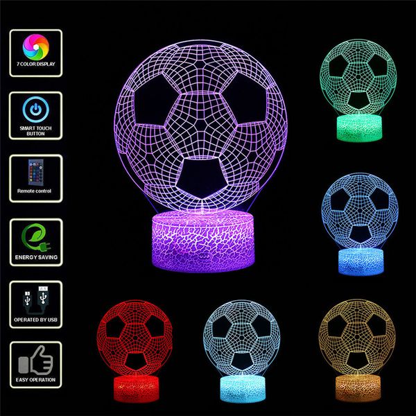 

3d illusion lamp usb dinosaur children night lamp 7 led colors changing table desk decoration with remote control baby gifts