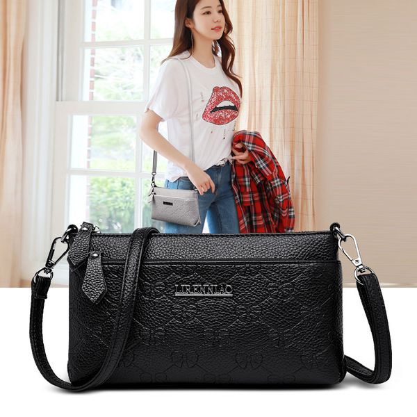 

women's bag new fashion messenger bag middle-aged women small messenger shoulder