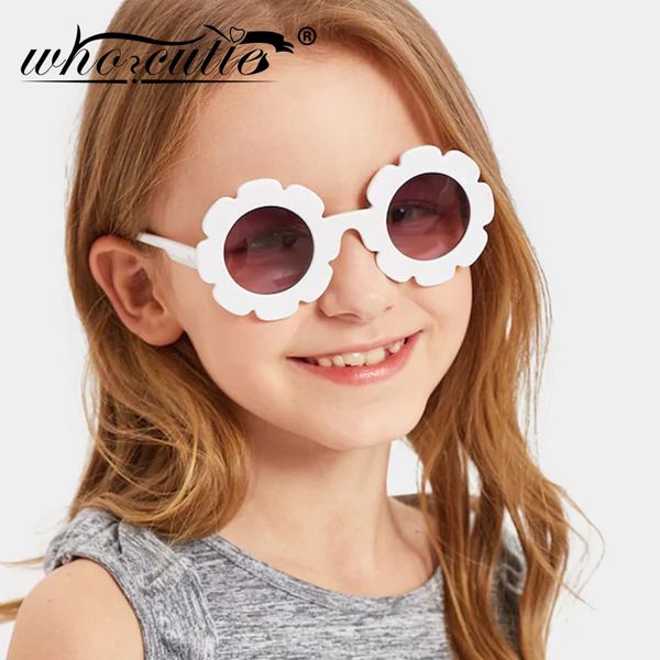 

kids who flower cutie round sunglasses brand designer girl boy goggles cute baby sun glasses uv400 lens shades children toddler ch01, Blue