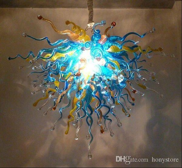 Braune Kunst-Kronleuchter, Lampe, Sonnenblume, Girban-Marken-Glas-Kronleuchter, einzigartig gestaltete künstlerische Beleuchtung