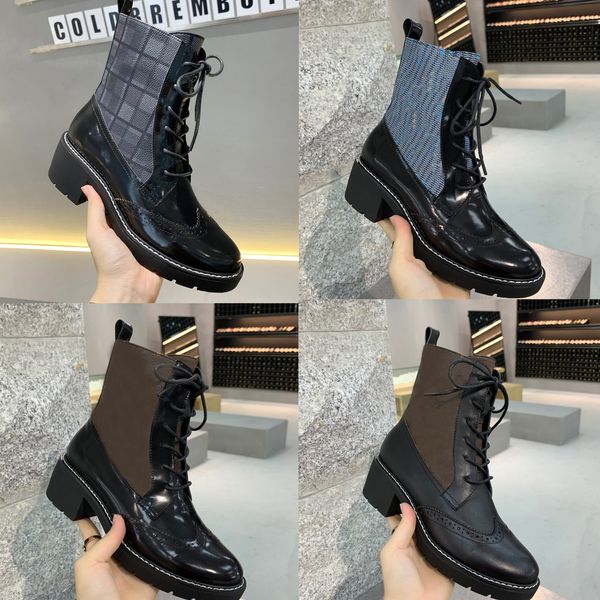 

2019 fashion brand leather women boots shoes woman martin boots short autumn winter boots ankle zapatillas sapatos femininos zapatos mujer, Black