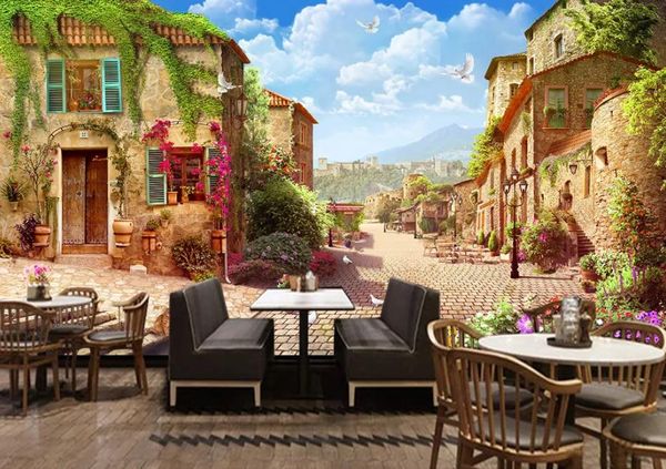 

vintage european landscape background wall wallpaper for walls 3 d for living room