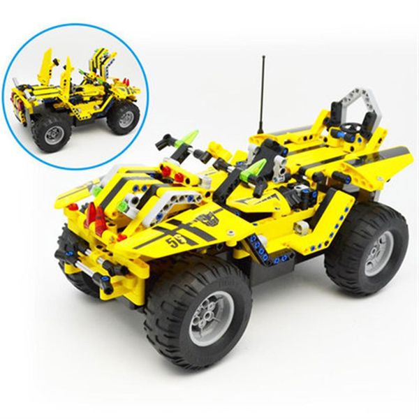 

bumblebee module remote control vehicle assembly model vehicle children's educational diy toy car 1:12 for children duplo bricks baby g