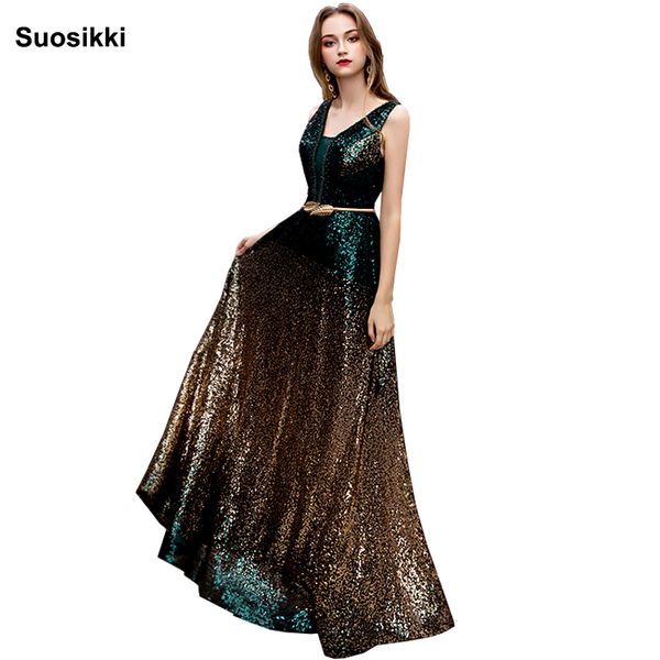 

suosikki v-neck beads bodice open back a line long evening dress party elegant vestido de festa fast shipping prom gowns, White;black