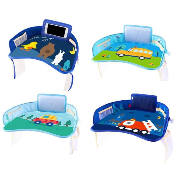 

multifunctional cartoon car safety seat tray waterproof stroller holder kids toy drink table portable car baby seat table