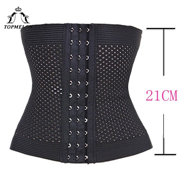 

elon hollow out underbust corset waist trainer cincher belts modeling strap slimming short belt eyes and hook breathable, Black;white