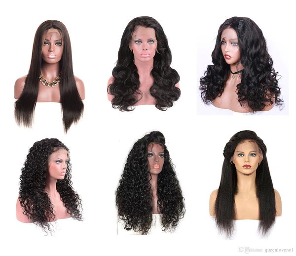 

длинные прямые волосы естественный вид бесклеевой кружева фронт wi полный волосы парик шнурка для афроамериканцы woman12-26inch жаростойкий, Black;brown