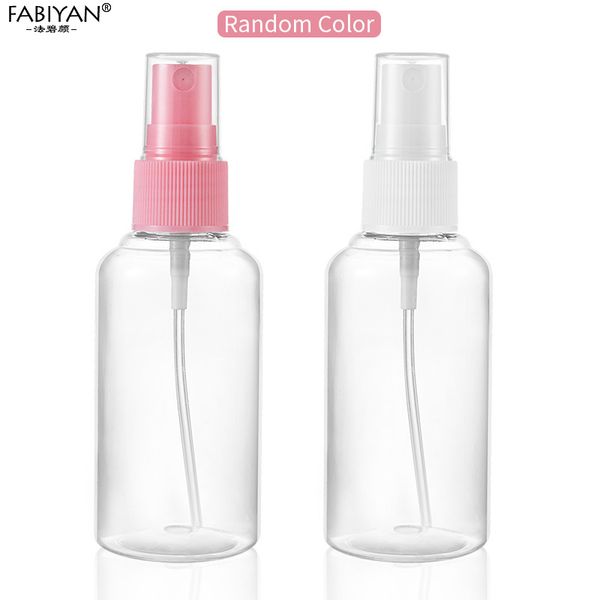 

1/2/5 pcs 50ml mini plastic transparent small empty spray bottle water make up skin care nail art manicure tools