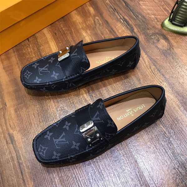 

2020 newast мужчины вождения обувь мода роскошные кроссовки суперзвезды кожа плоские горох обувь классический повседневная ленивый обувь выс, Black