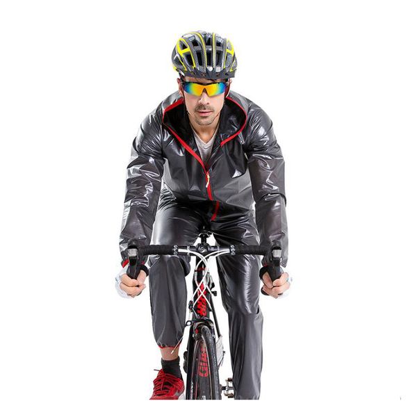 

cycling raincoat quick dry waterproof bicycle jacket men women mtb road mountain tpu bike rain coats cycling poncho clothing, Blue;black
