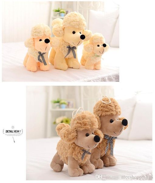 

t483 dog plush doll toys cute candy colors dogs stuffed toys poodle stuffed animals doll children kids gift