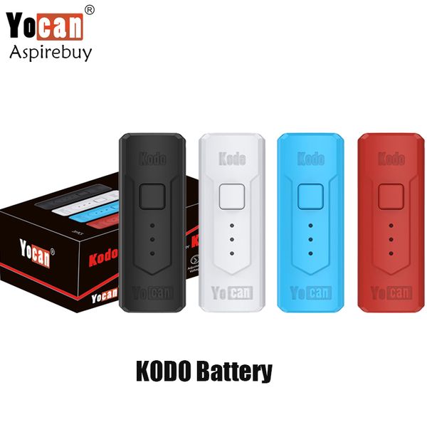

Yocan Kodo Mod 400 мАч Kodo Аккумулятор Для 510 Резьбовой Картридж Распылителя Масла Функция Подогрева Портативный Vape Mod Напряжение Регулируемый 100% Оригинал