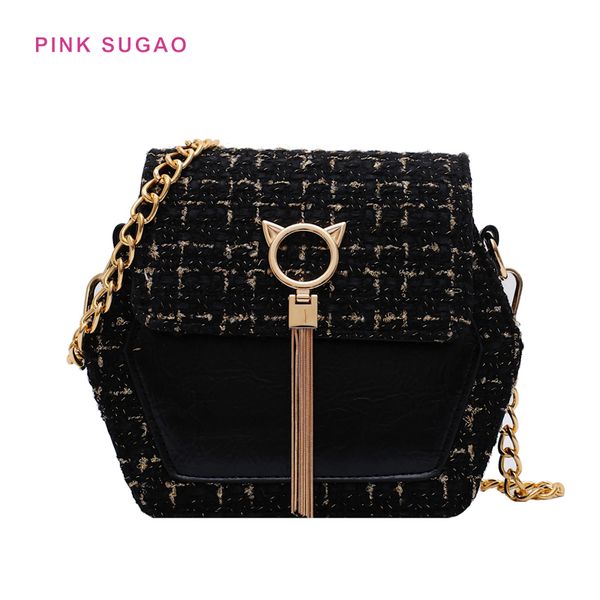 

pink sugao deisgner shoulder bag women designer crossbody bag luxury chain bag purse pentagon shape fashion handbag wholesales