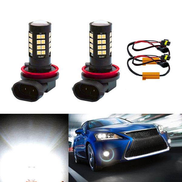 

2x extremely bright h8 h11 led fog light bulb drl lamp no error for a3 a4 a5 s5 a6 q5 q7