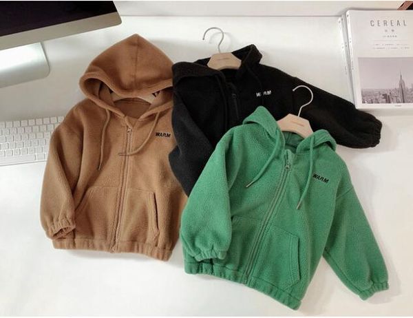 

new arrival girls boys coat thicken winter full sleeve fashion kids jacket 1-6 years, Blue;gray