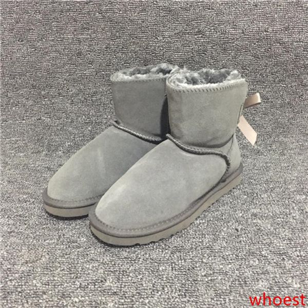 

designer boots women snow boots australia style waterproof cow suede leather winter lady outdoor boots brand ivg