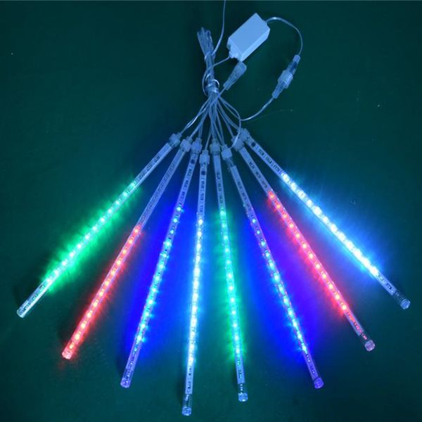 

meteor shower rain tubes led christmas curtains lights party garden xmas christmas decorations for tree ac110-220v crestech