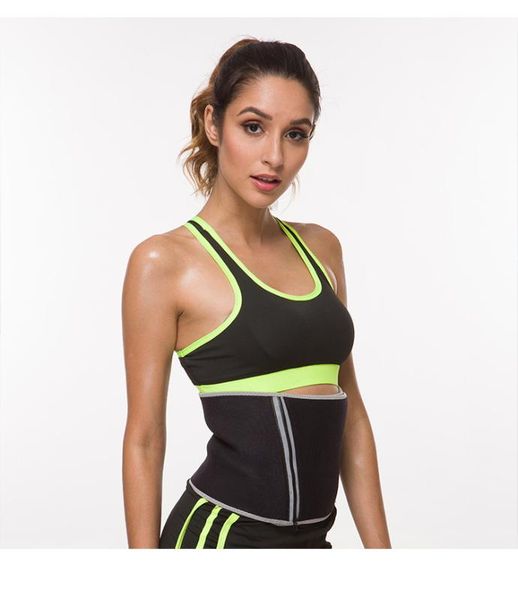 

gym sweat belt fitness waist support belt men woman waist trimmer brace trainer slim body shaper sport weightlifting shapewear, Black;gray