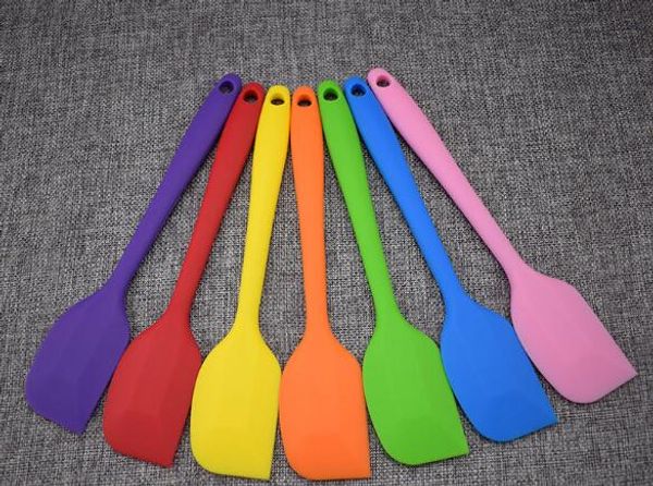

wedding candy color silicone cake spatula batter scraper for snowflake cake tools k3664