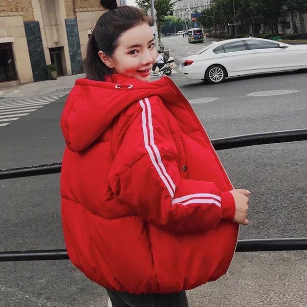 

short sport winter jacket women parka coat down oversize plus size female warm thick clothing outerwear puffer quilted fall 23 y190926, Black;white