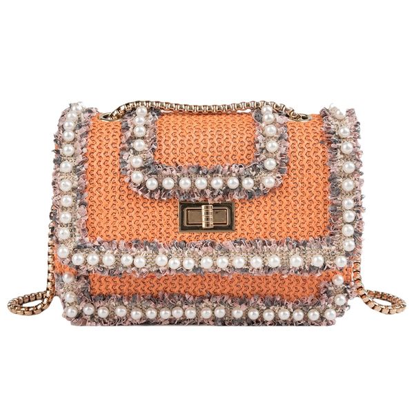 

ljl-straw bag handbags women summer rattan bag handmade woven beach circle bohemia handbag new fashion bags