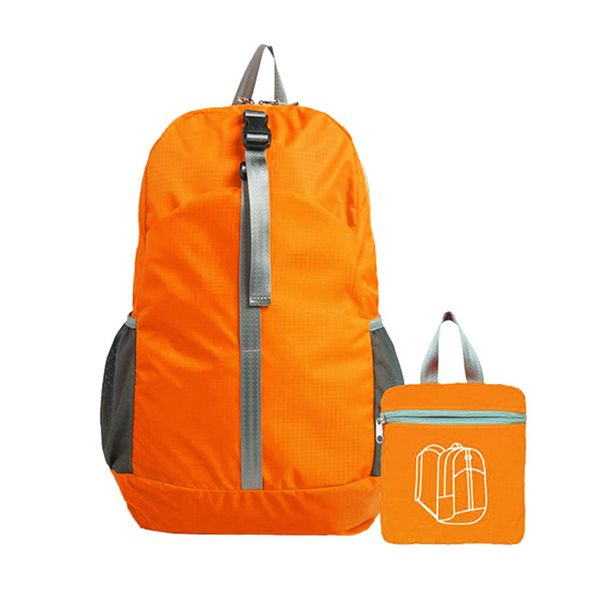 

men women nylon hiking backpack lightweight foldable climbing bag packable outdoor rucksack waterproof shopping zipper travel