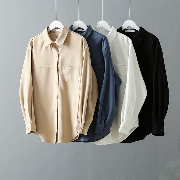 

women's blouses & shirts 2021 blouse korean long sleeve womens and vintage blusas roupa feminina for women, White