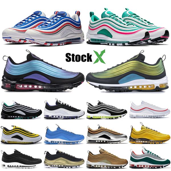 

new 2019 mens shoe 97og throwback future neon seoul triple black white wolf grey south beach designer shoes sneakers schuhe 36-45