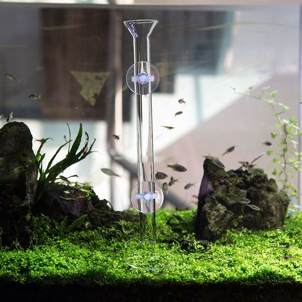 

new 5x glass fish tank shrimp feeder feeding tool container w/ suction cups