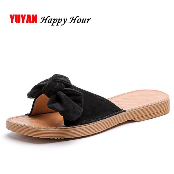 

new summer beach slippers women flat shoes elegant sweet ladies brand women's slippers summer shoes zh2894, Black