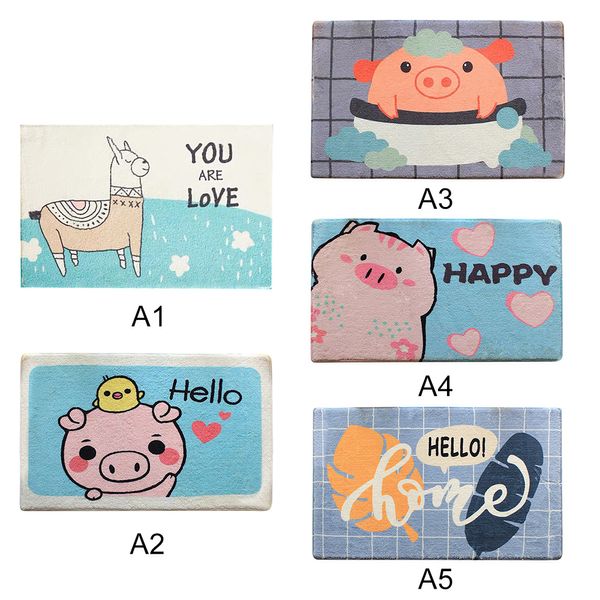 

45x70 3d animal cartoon bedroom carpet children play mat area rugs bathmat rug toilet floor cover non-slip carpet