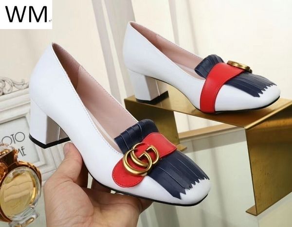 

duping520 new women s tassel square head thick-soled high heels women high heels sandals slippers mules slides pumps shoes sneakers dress