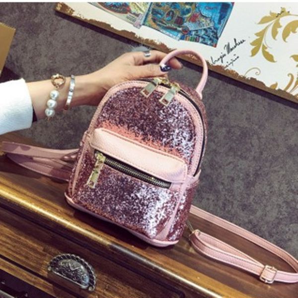 

2019 new mini sequins fashion women's academic portable small bag