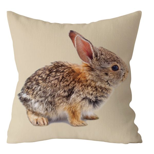 

happy easter eggs rabbit pillow case decorative pillow cover for sofa seat soft throw pillow case 45x45 cm home decor 1.2
