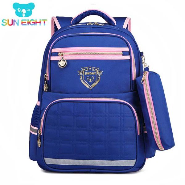 

sun eight 2019 new girl /boy school backpack back bag for kids sweet nylon 16.5inch children school bags rucksuck orthopedic