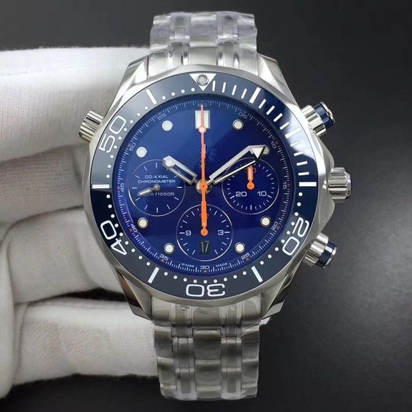 

ac watch diameter 44mm super luminous 7750 automatic movement designer watches luxury mens watches movement watches, Slivery;brown